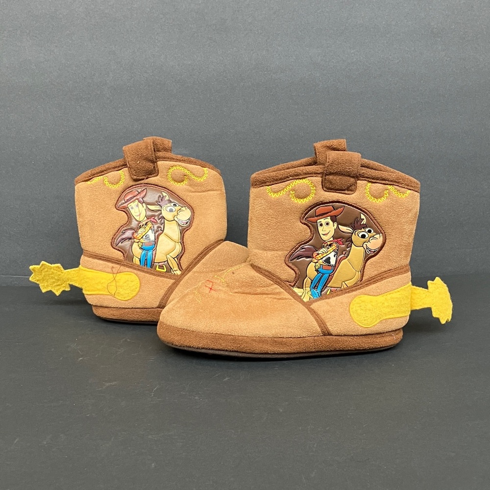 Kids Brown Toy Story Slippers